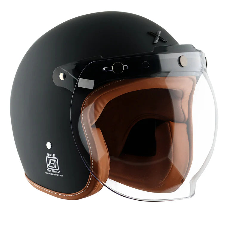 AXOR HELMET RETRO JET DULL BLACK
