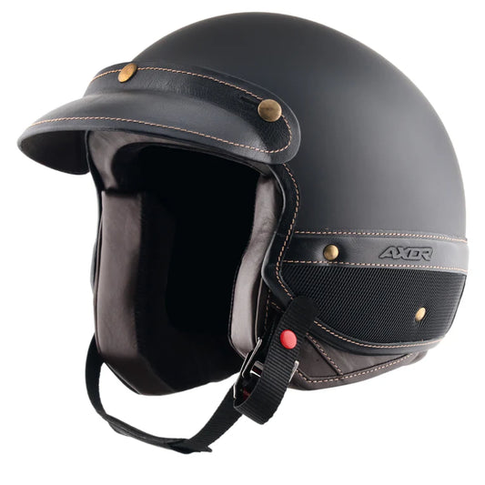 AXOR HELMET RETRO JET ALPHA DULL BLACK