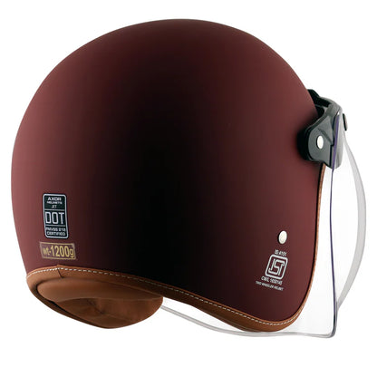 AXOR HELMET RETRO JET DULL CHESTNUT