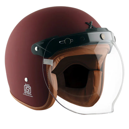 AXOR HELMET RETRO JET DULL CHESTNUT
