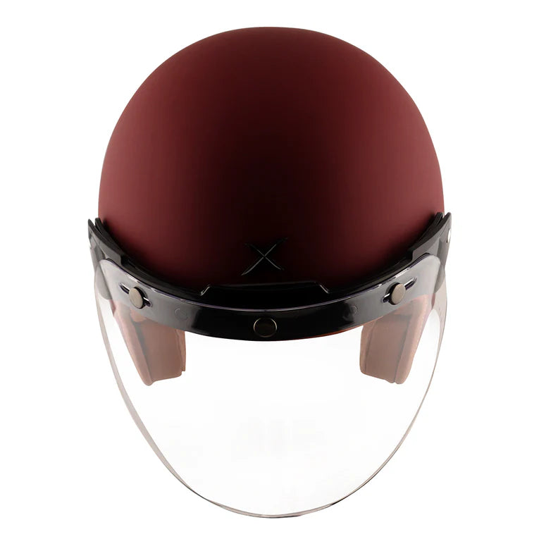AXOR HELMET RETRO JET DULL CHESTNUT