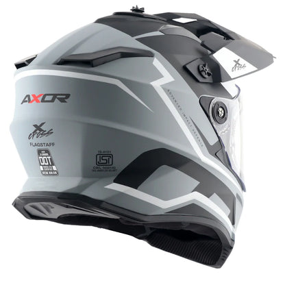 AXOR HELMET XCROSS DV FLAGSTAFF DULL GREY BLACK