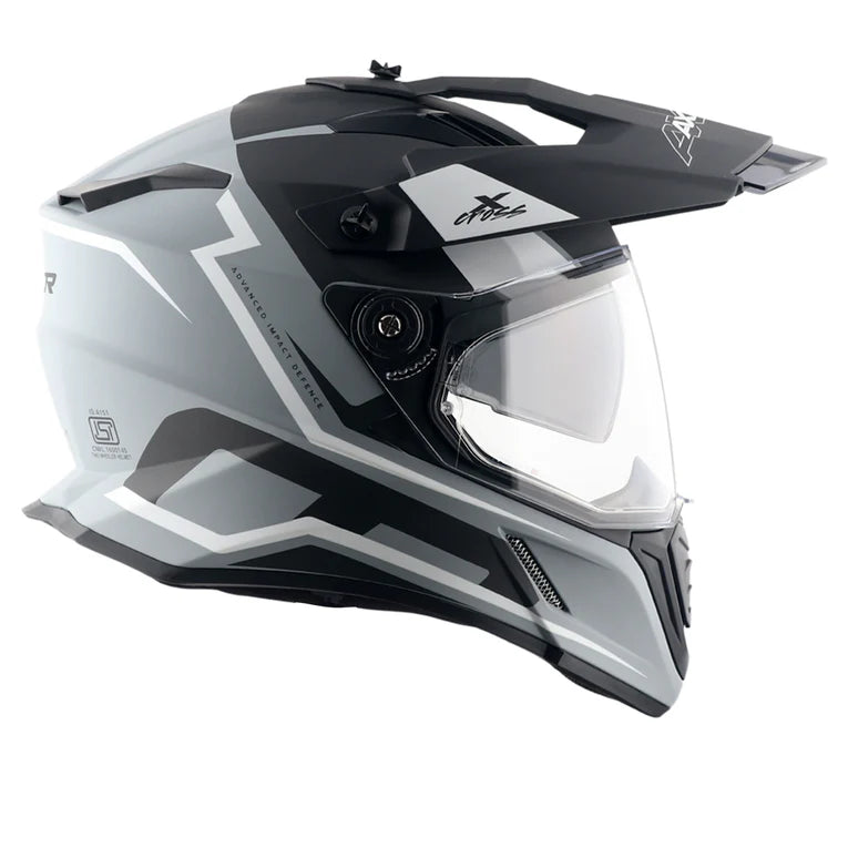 AXOR HELMET XCROSS DV FLAGSTAFF DULL GREY BLACK