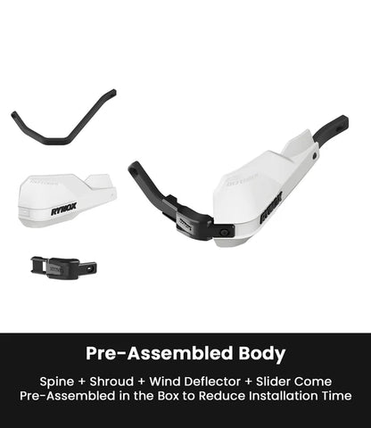 RYNOX HANDGUARD DEFENDER WHITE BLACK