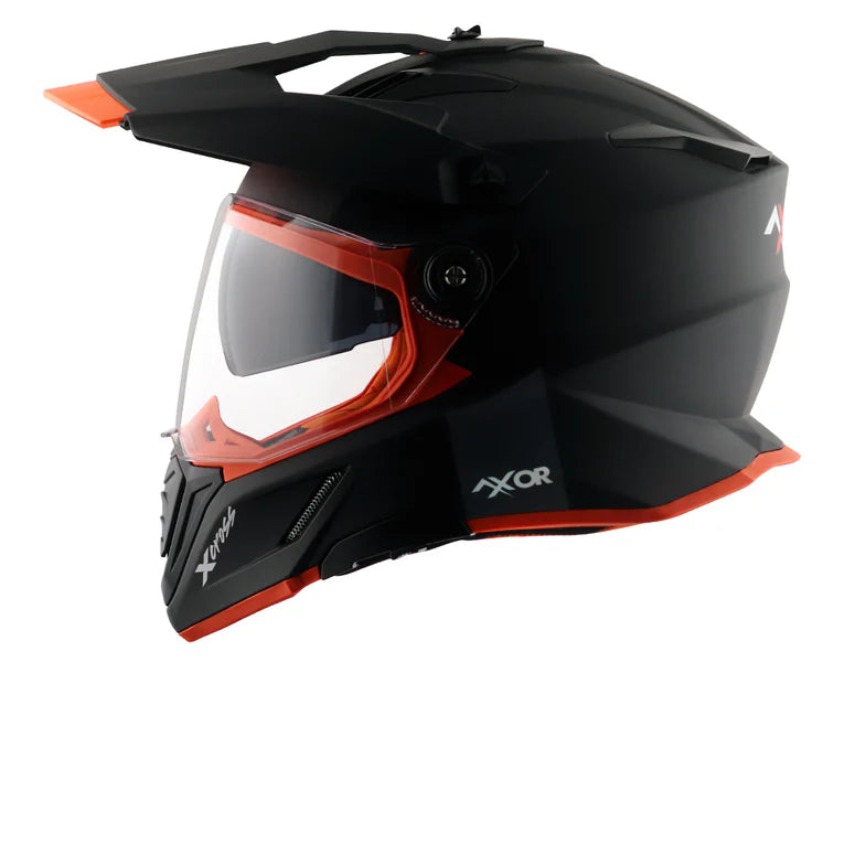AXOR HELMET XCROSS DV DULL BLACK ORANGE