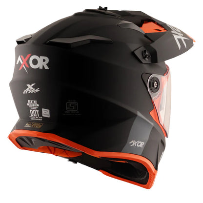 AXOR HELMET XCROSS DV DULL BLACK ORANGE