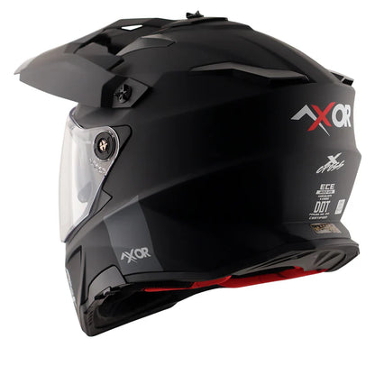 AXOR HELMET XCROSS DV DULL BLACK RED