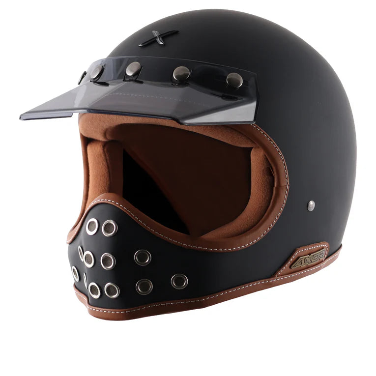 AXOR HELMET MOTO-X SOLID DULL BLACK