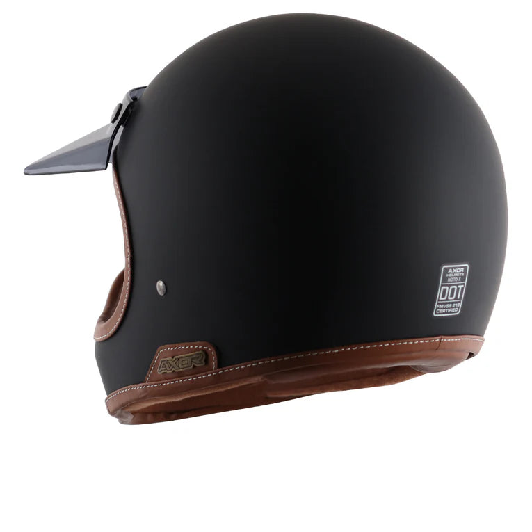 AXOR HELMET MOTO-X SOLID DULL BLACK