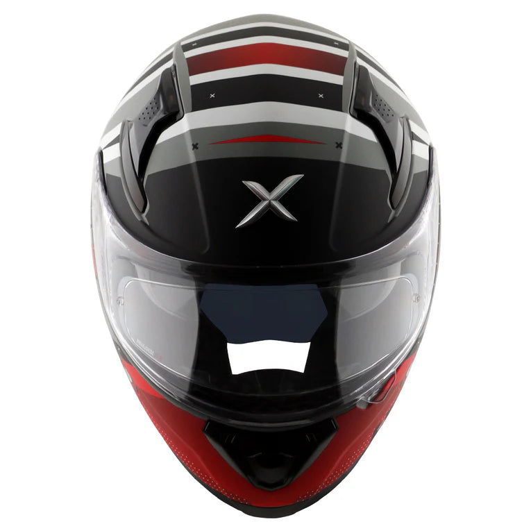 AXOR HELMET APEX HEX 2 DULL COOL GREY RED