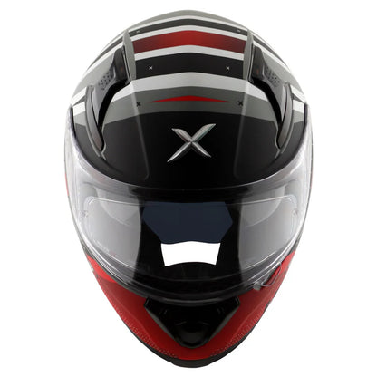 AXOR HELMET APEX HEX 2 DULL COOL GREY RED