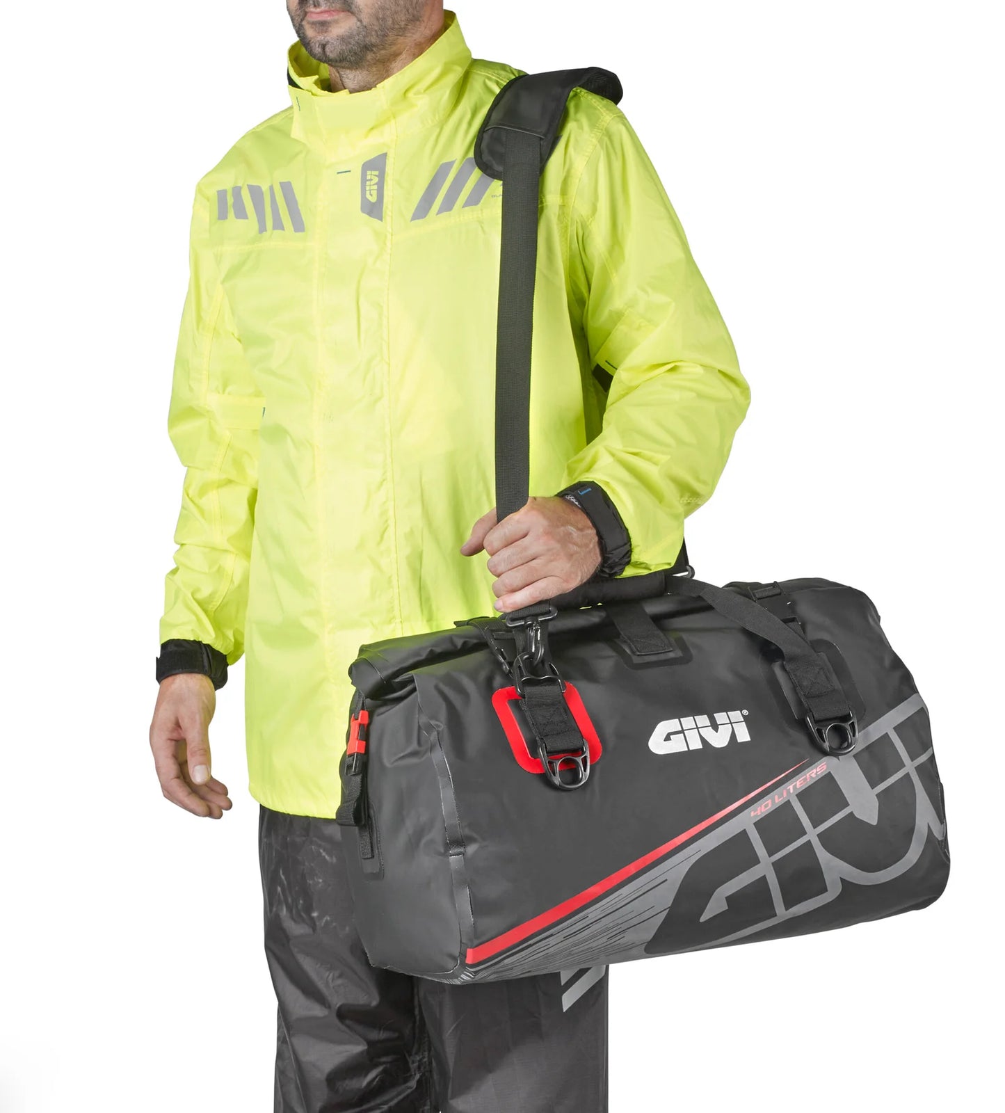 GIVI TAIL BAG EA115GR GREY RED 40L