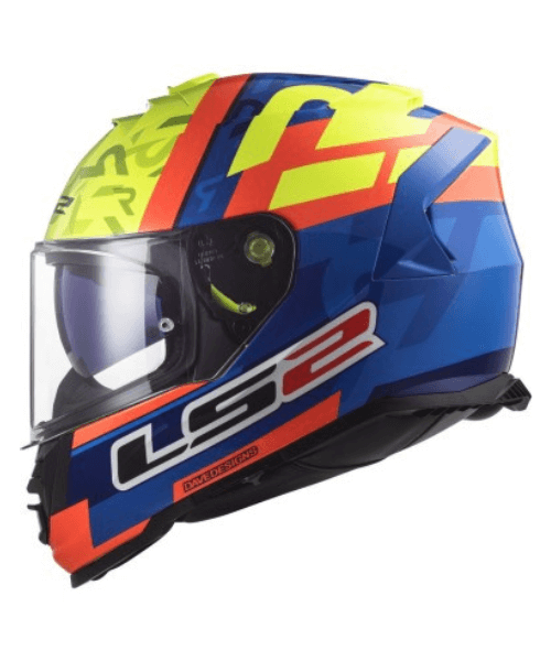 HELMET LS2 FF800 STORM II SALVADOR REPLICA BLUE HV YELLOW