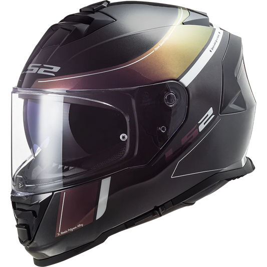 HELMET LS2 FF800 VELVET BLACK RAINBOW