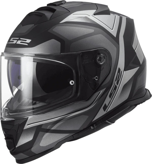 LS2 HELMET FF800 STORM FASTER MATT TITANIUM BLACK