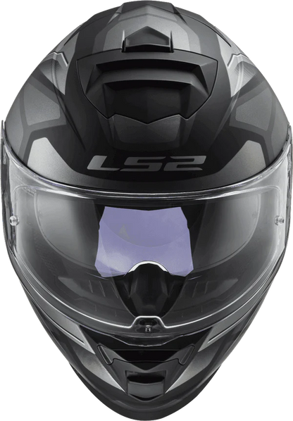 LS2 HELMET FF800 STORM FASTER MATT TITANIUM BLACK