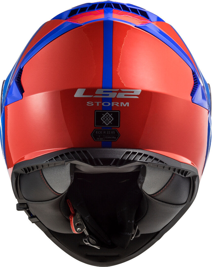 LS2 HELMET FF800 STORM SLANT BLUE RED