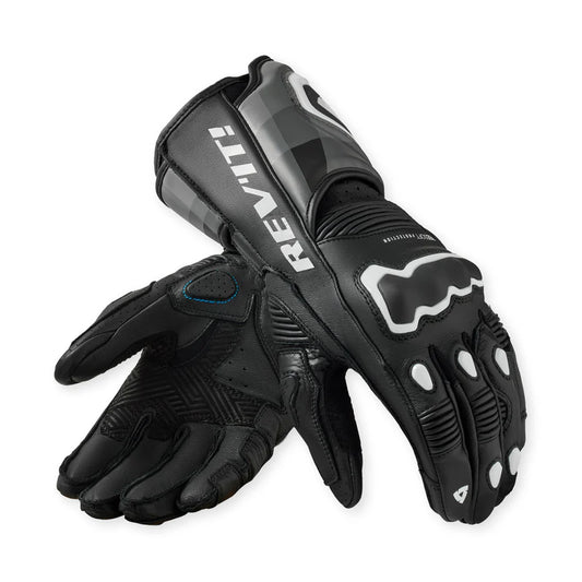 REV IT GLOVES QUANTUM 3 BLACK WHITE