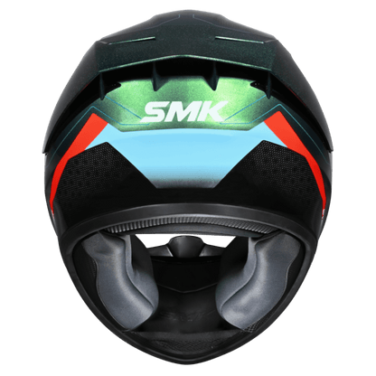 SMK HELMET STELLAR SP FLIGHT BLACK BLUE ORANGE (GL257C)