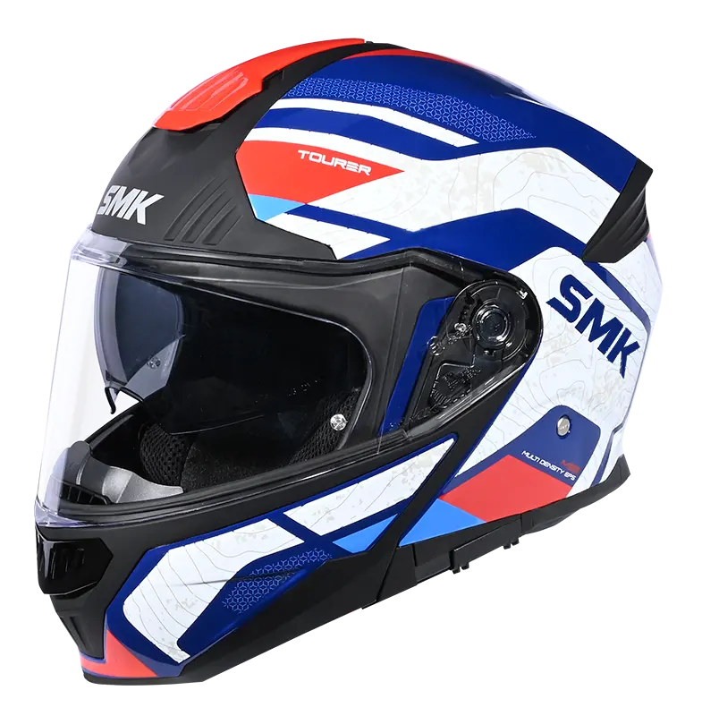 SMK HELMET GULLWING NAVIGATOR BLUE WHITE RED (GL513)