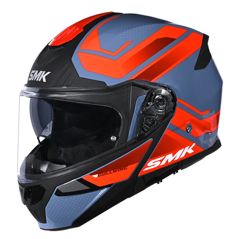 SMK HELMET GULLWING SUPERTOUR GREY RED (GL633)