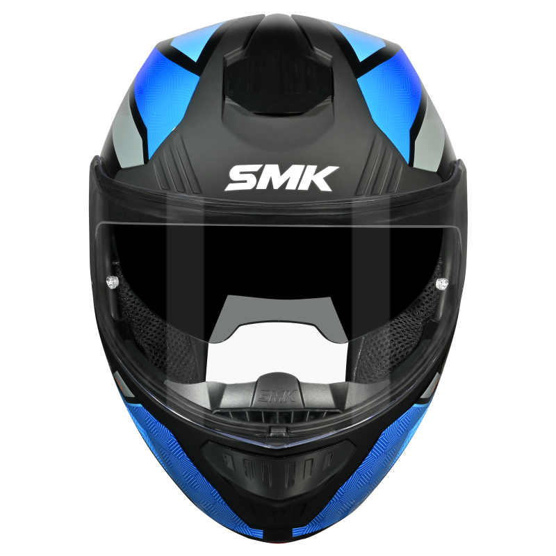 SMK HELMET GULLWING SONIC BLACK BLUE GREY (GL256)