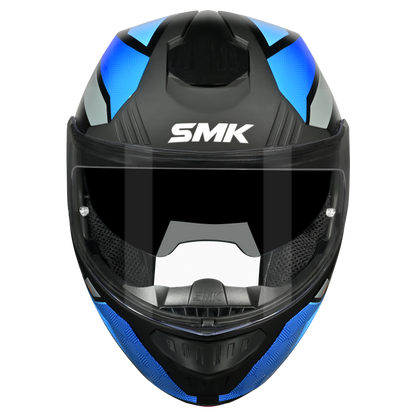 SMK HELMET GULLWING SONIC BLACK BLUE GREY (GL256)