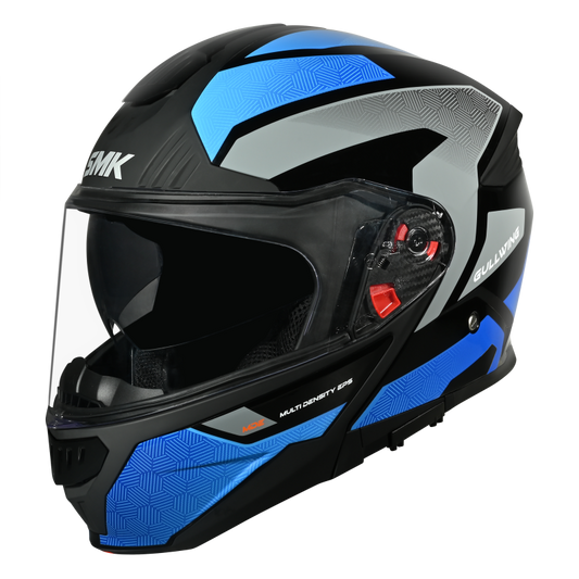 SMK HELMET GULLWING SONIC BLACK BLUE GREY (GL256)