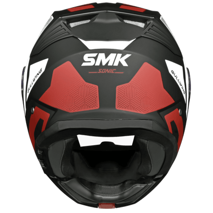 SMK HELMET GULLWING SONIC BLACK RED WHITE (GL231)
