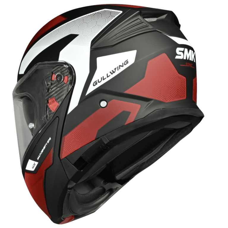 SMK HELMET GULLWING SONIC BLACK RED WHITE (GL231)