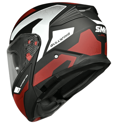 SMK HELMET GULLWING SONIC BLACK RED WHITE (GL231)