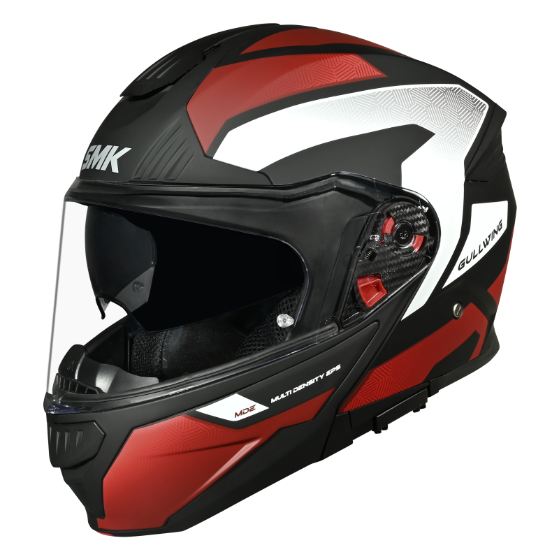 SMK HELMET GULLWING SONIC BLACK RED WHITE (GL231)