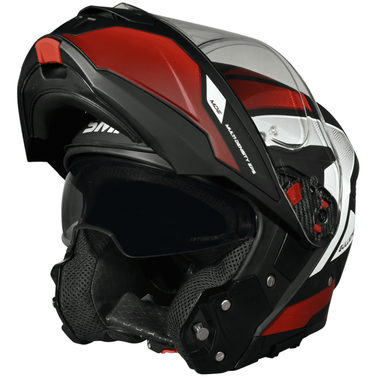 SMK HELMET GULLWING SONIC BLACK RED WHITE (GL231)