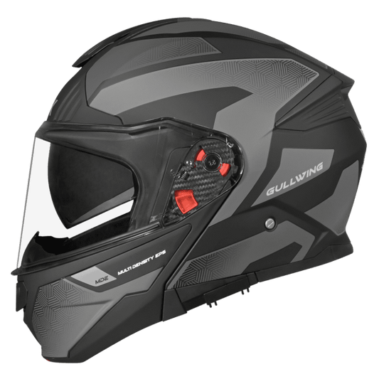 SMK HELMET GULLWING SONIC MATT BLACK GREY(MA266)