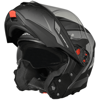 SMK HELMET GULLWING SONIC MATT BLACK GREY(MA266)