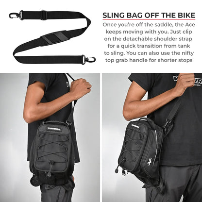 VIATERRA TANK BAG ACE UNIVERSAL (STRAP BASE) 6L