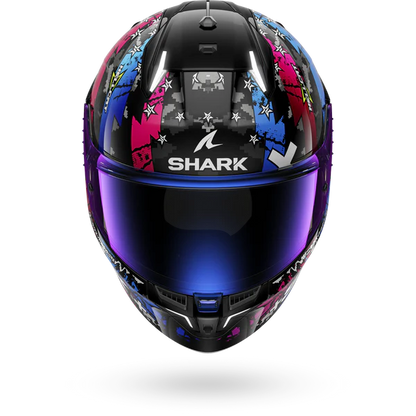 SHARK HELMET SKWAL I3 HELLCAT KUB BLACK BLUE FLUO YELLOW RED PINK
