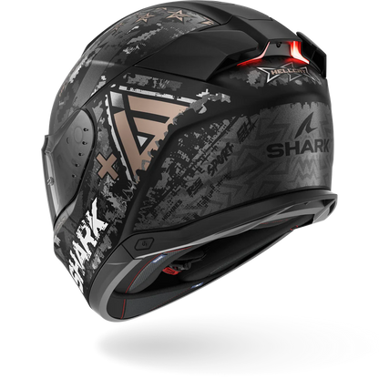 SHARK HELMET SKWAL I3 HELLCAT KUA MATT BLACK GREY GOLD