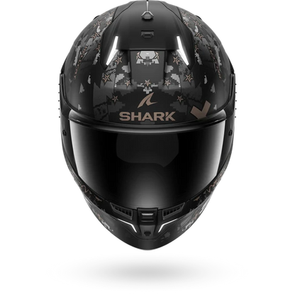 SHARK HELMET SKWAL I3 HELLCAT KUA MATT BLACK GREY GOLD