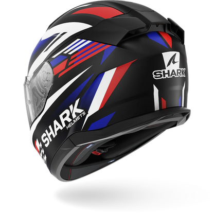 SHARK HELMET DSKWAL 3 FIRSTLAP KBR MATT BLACK BLUE RED