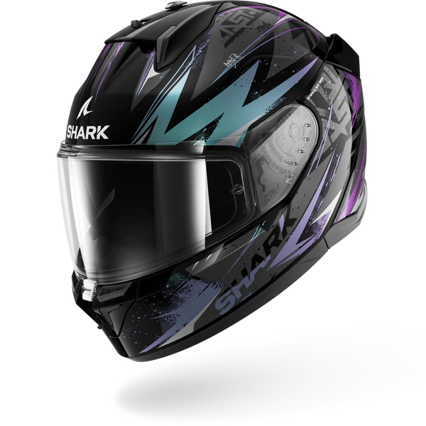 SHARK HELMET DSKWAL 3 BLAST R KGX BLACK BLUE PURPLE