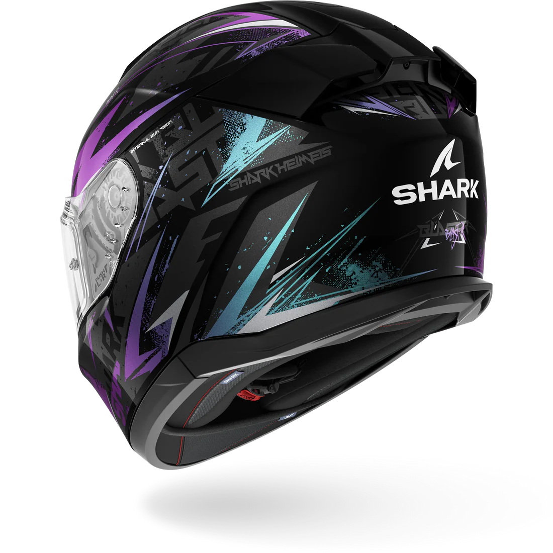 SHARK HELMET DSKWAL 3 BLAST R KGX BLACK BLUE PURPLE