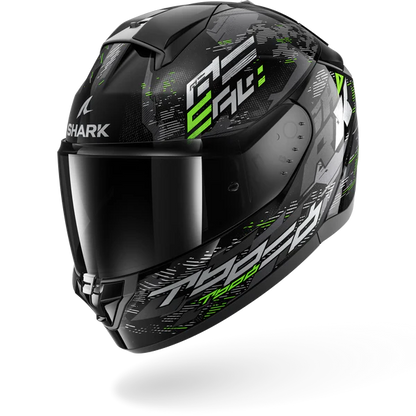 SHARK HELMET RIDILL 2 MOLOKAI KSG BLACK ANTHRACITE GREEN