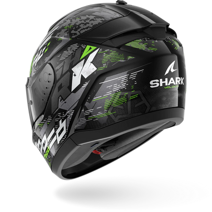 SHARK HELMET RIDILL 2 MOLOKAI KSG BLACK ANTHRACITE GREEN
