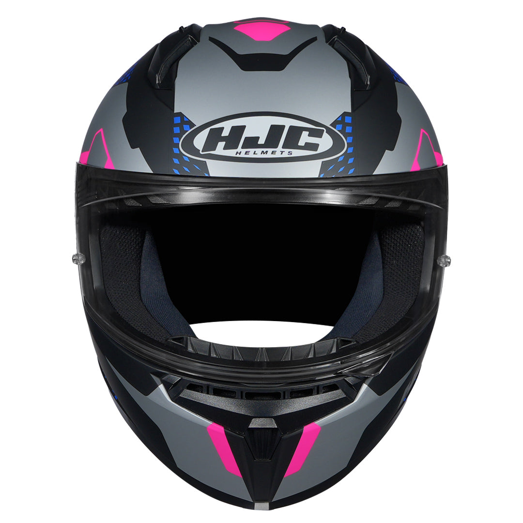 HJC HELMET C10 ASPA MC28SF MATT GREY BLUE PINK