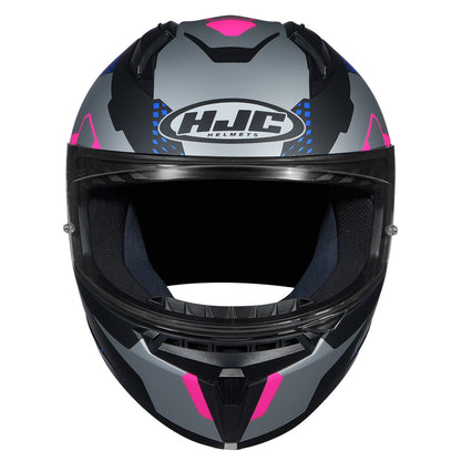 HJC HELMET C10 ASPA MC28SF MATT GREY BLUE PINK