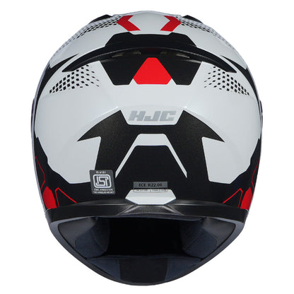 HJC HELMET C10 ASPA MC1 WHITE BLACK RED