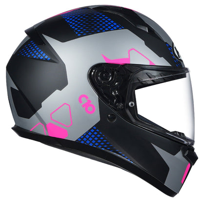 HJC HELMET C10 ASPA MC28SF MATT GREY BLUE PINK