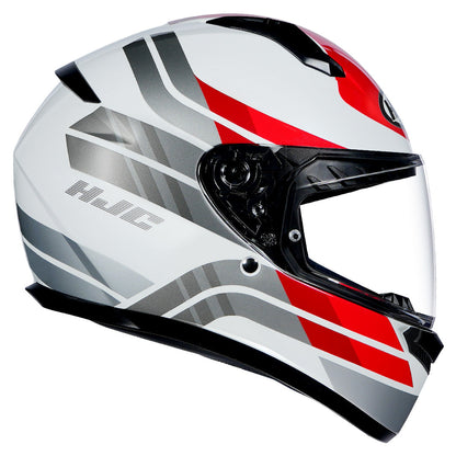 HJC HELMET C10 HIPER MC1 WHITE GREY RED