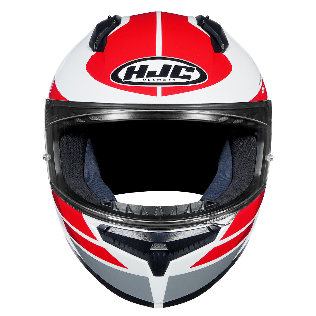 HJC HELMET C10 HIPER MC1 WHITE GREY RED